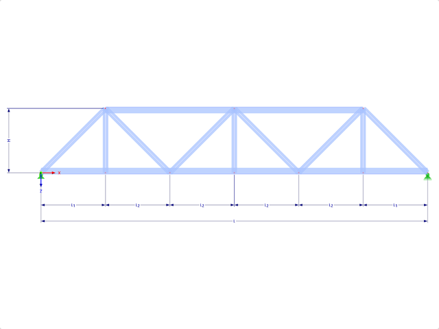 Model 001738 | FT102 | Truncated Truss with Parameters