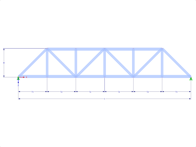 Model 001739 | FT103 | Truncated Truss with Parameters