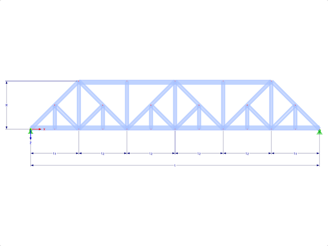Model 001740 | FT110 | Truncated Truss with Parameters
