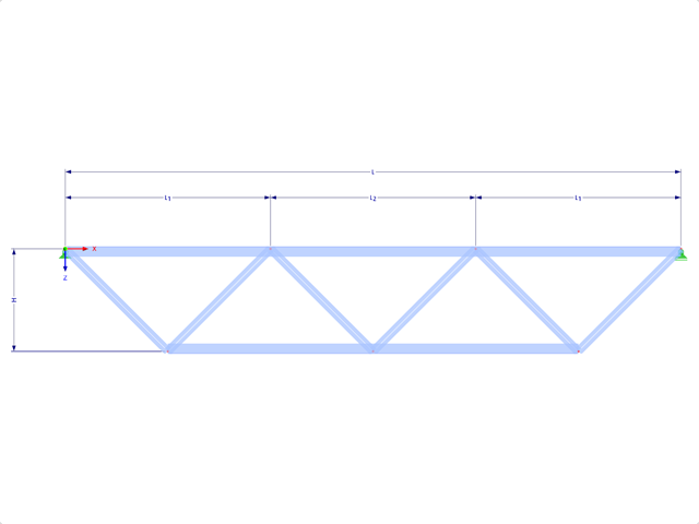 Model 001742 | FT150 | Truncated Truss with Parameters