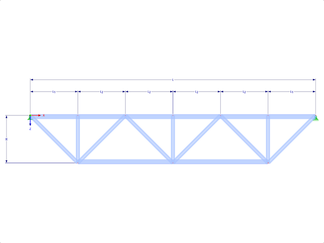 Model 001743 | FT151 | Truncated Truss with Parameters