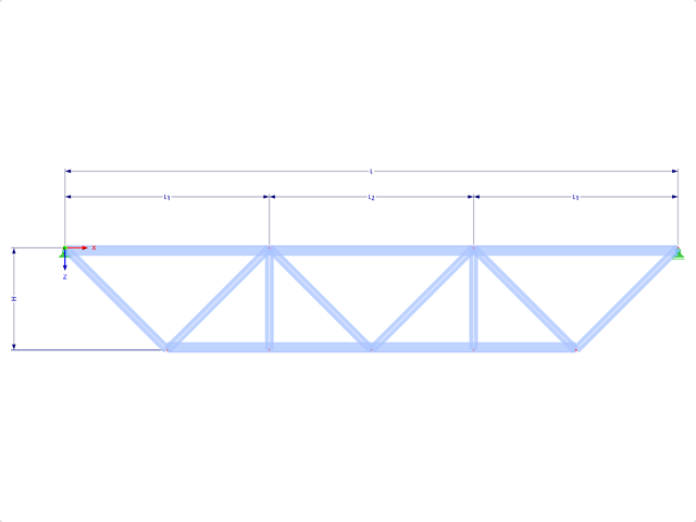 Model 001744 | FT152 | Truncated Truss with Parameters