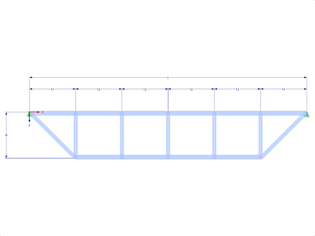 Model 001746 | FT154 | Truncated Truss with Parameters