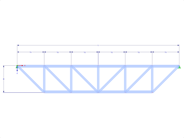 Model 001747 | FT155 | Truncated Truss with Parameters