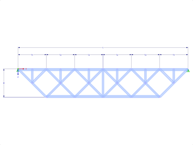 Model 001749 | FT170 | Truncated Truss with Parameters