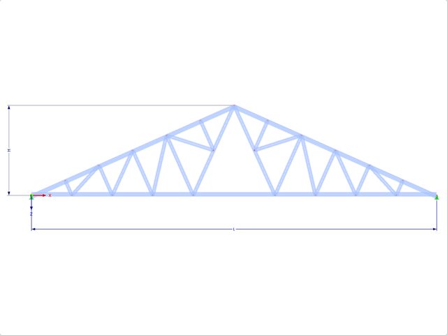 Model 001775 | FT314 | Triangular Truss with Parameters