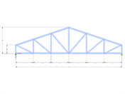 Model 001786 | FT450 | Double Pitched Truss with Parameters