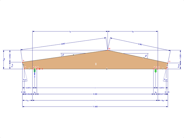 Model 001863 | GLB0306 | Glued-Laminated Beam with Parameters
