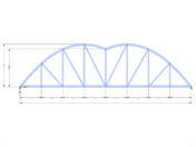 Model 001951 | FT751p-crv-a | Bowstring Truss with Parameters