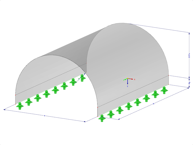 Model 002025 | SHC019 | Barrel vault with Parameters