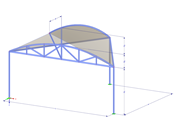 Model 002699 | TMS044 | Tensile Membrane Structure with Parameters