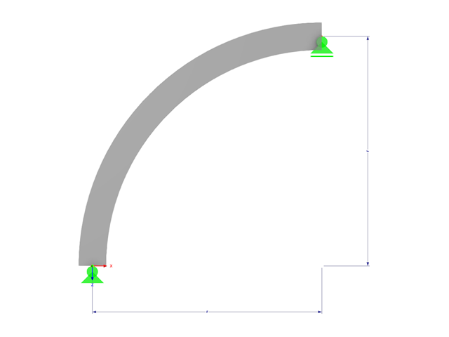 Model 003205 | ARB003c | Arched Beam with Parameters