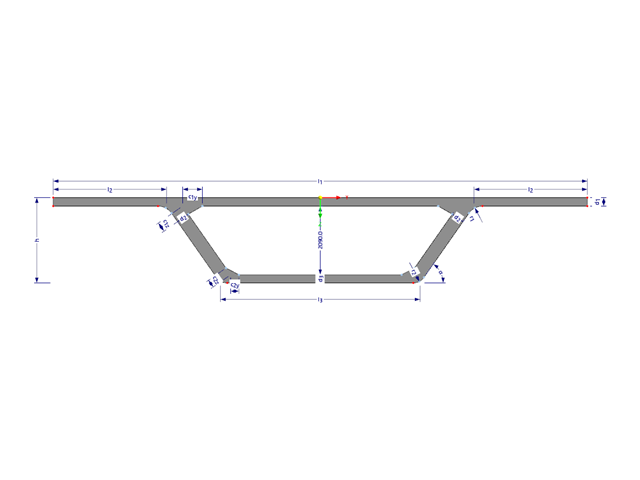 Model 003239 | BGB001 | Single-Cell Box Girder with Parameters