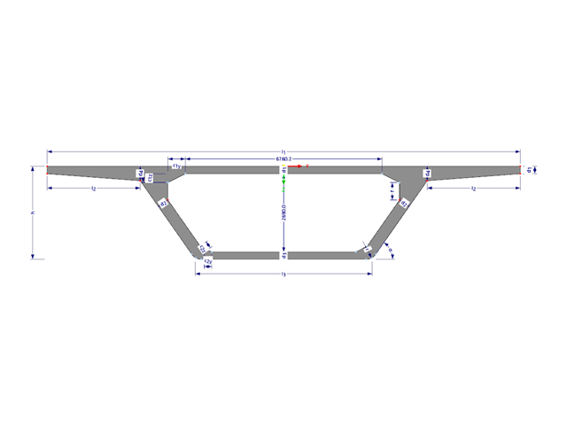 Model 003241 | BGB002 | Single-Cell Box Girder with Parameters
