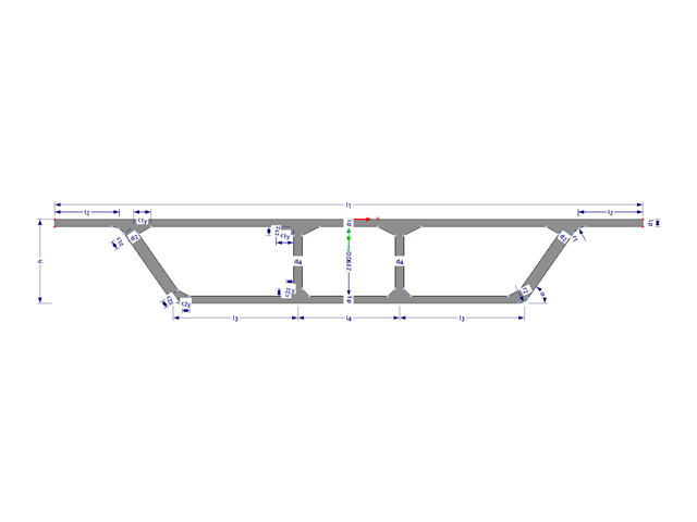 Model 003245 | BGB005 | Multi-Cell Box Girder with Parameters