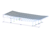 Model 003503 | FTS008 | Cantilevered Free-Span Structure | Trusses with Cantilevered Ends with Parameters