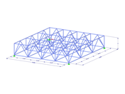 Model 003627 | SPT002 | Space Truss with Parameters