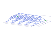 Model 003638 | SPT008 | Space Truss with Parameters