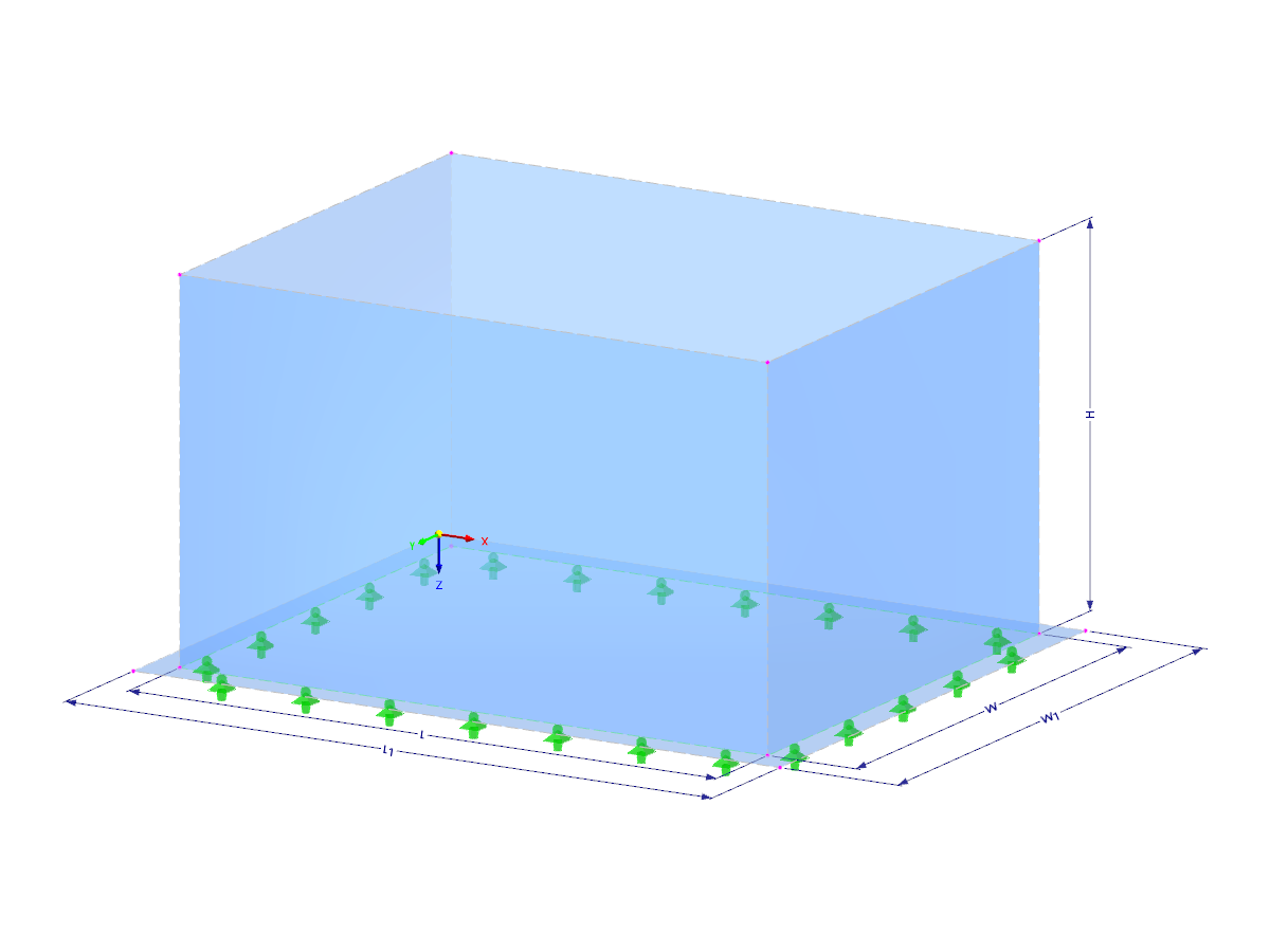 Model 003727 | TAR002 | Rectangular Tank with Parameters