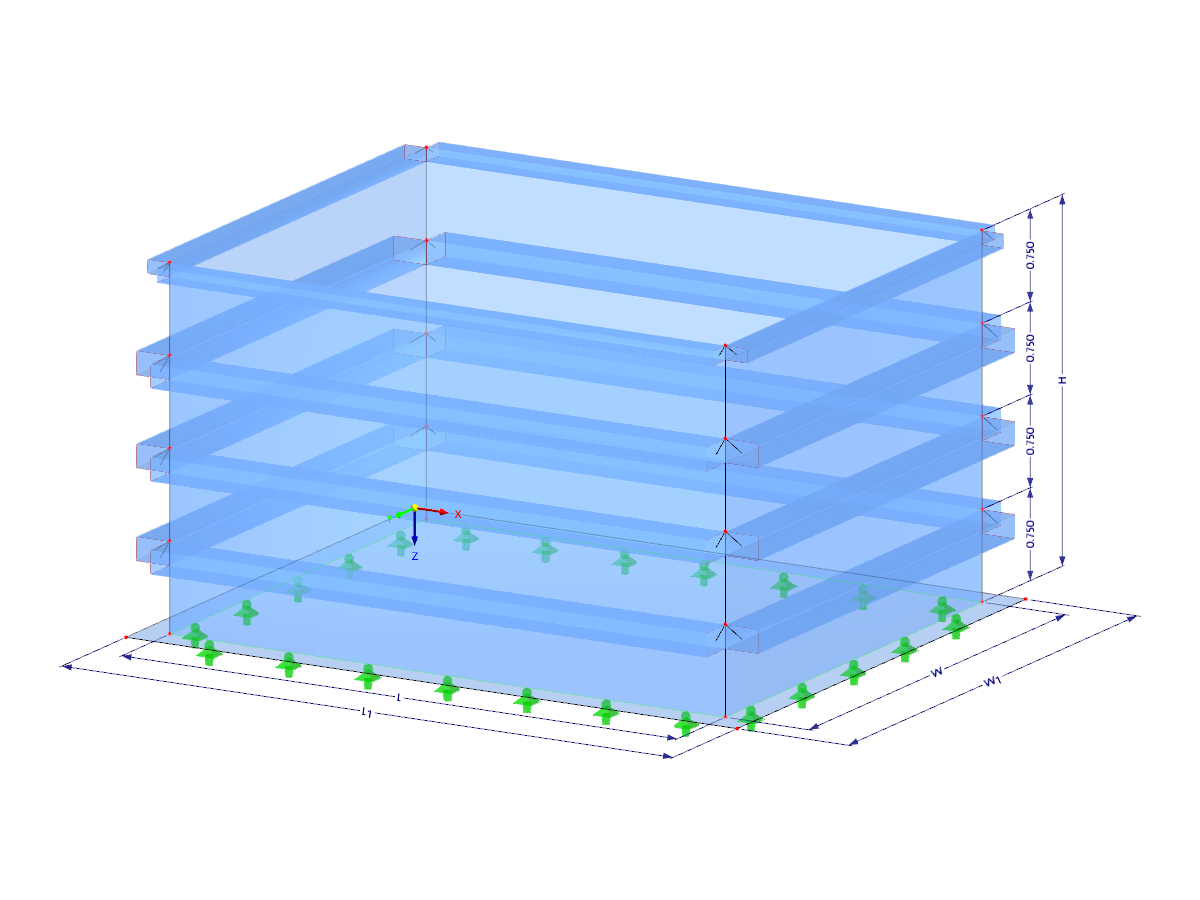 Model 003733 | TAR006 | Rectangular Tank with Parameters