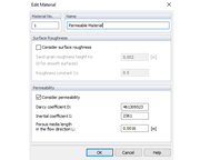 RWIND Input Data of Permeable Surface