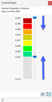 Adjusting Color Areas in Panel