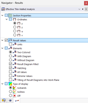 Navigator – Results – Display