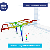 Canopy Trough Roof Structure