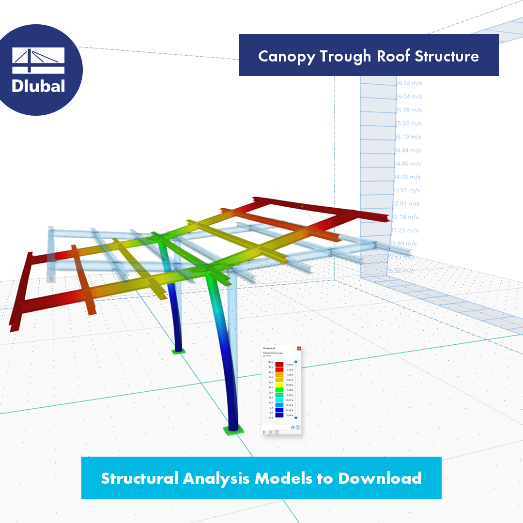 Canopy Trough Roof Structure