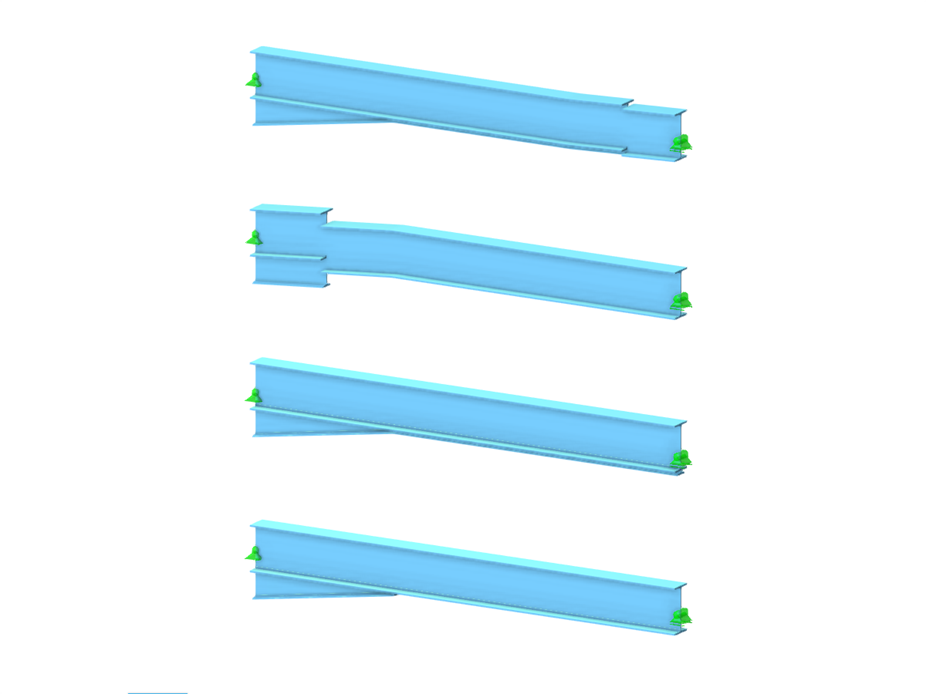 Model 004004 | Steel Beam with Tapered Cross-section