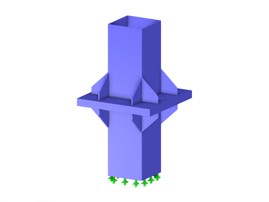 Model 004012 | Rectangular Cross-Section Bar Connection