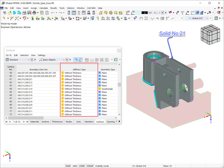Surfaces with Stiffness Type “Without Thickness”