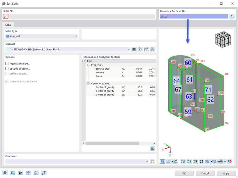 Boundary Surfaces of Solid No. 21