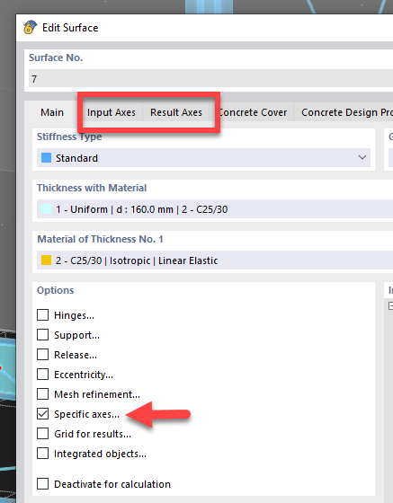 FAQ 005361 | Where can I display or adjust the local axis systems in RFEM 6?