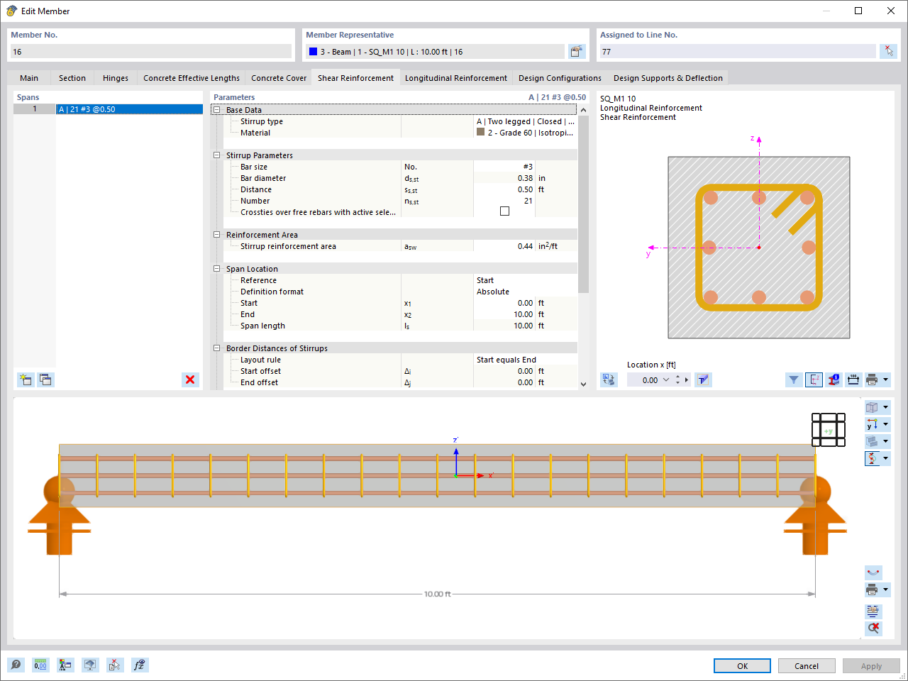 Defining Shear Reinforcement