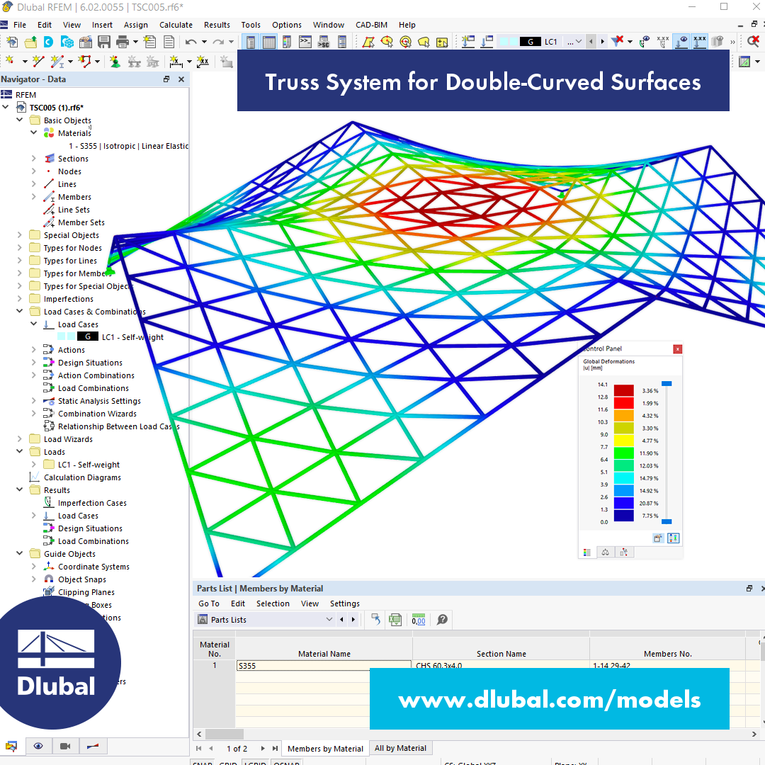 Truss System for Double-Curved Surfaces