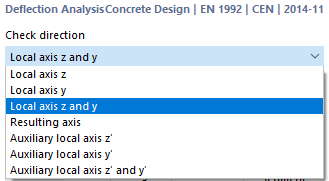 Selecting Check Direction