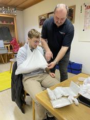Applying bandages is elementary skill within every first aid course.