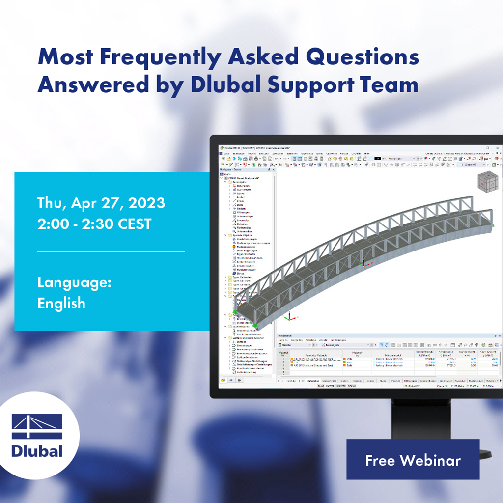 Most Frequently Asked Questions Answered by Dlubal Support Team
