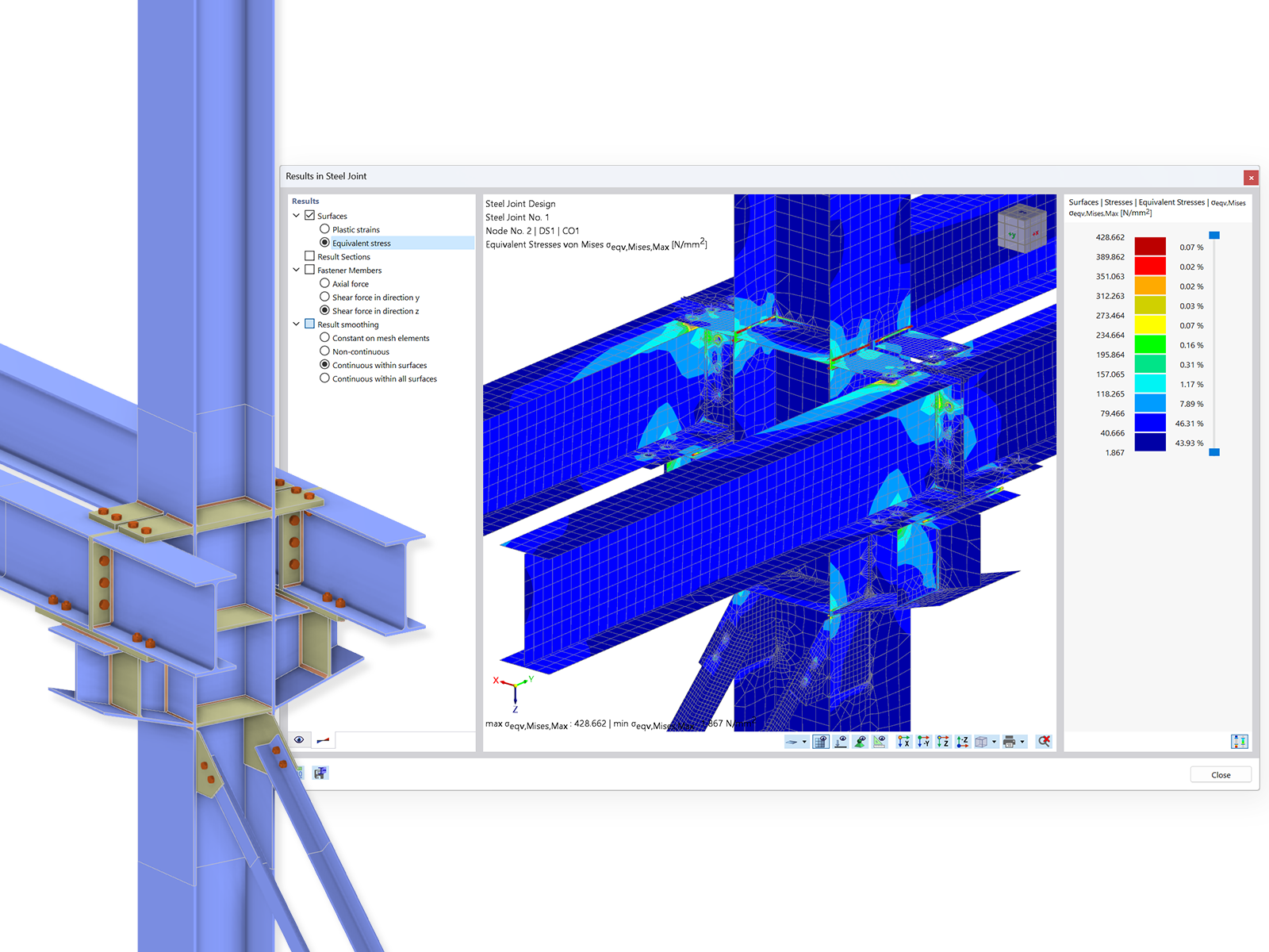 Steel Joint for Craneway Structure | Stress-Strain Analysis