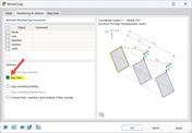 Detail view of the activation of the step linkage in the stair module for continuous analysis.