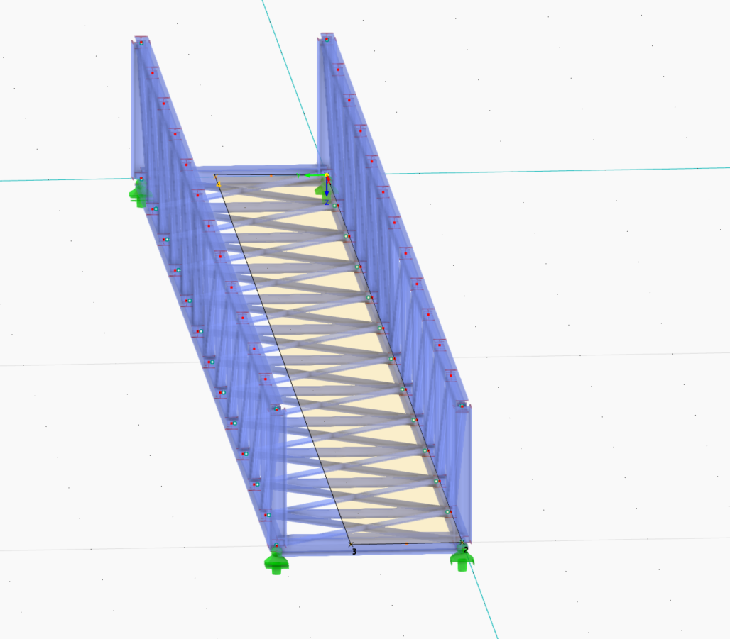 Surface Subjected to Load of Walkway
