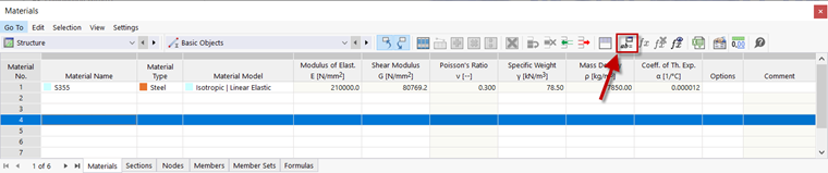Opening Dialog Box "Edit Global Parameters"