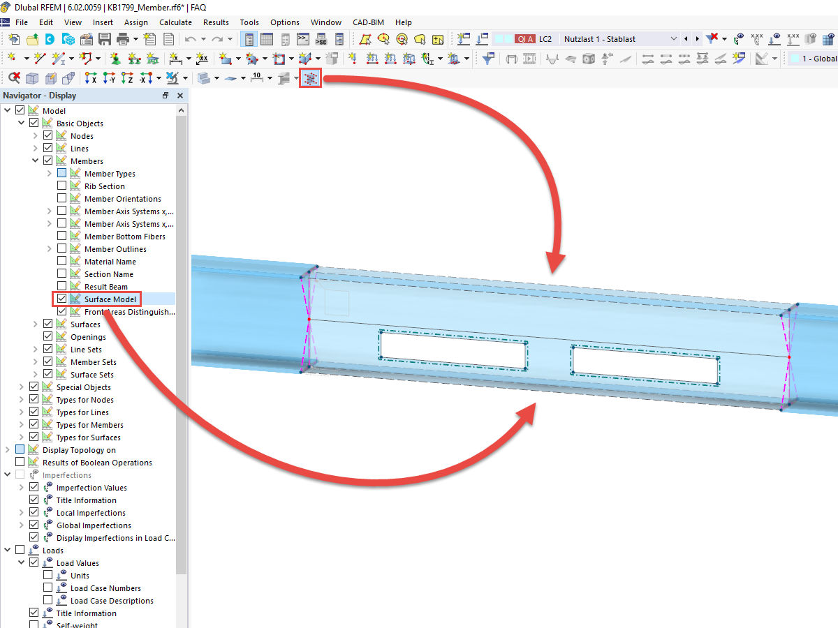 KB 001799 | Using Member Type "Surface Model"