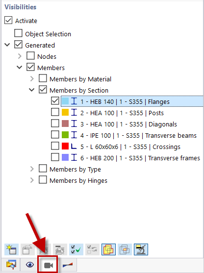 Visibility of Members by Section