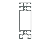 The image shows a detailed aluminum cross-section with clearly defined contours.