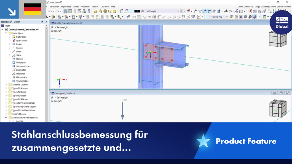 Calculation of Steel Joints for Thin-Walled, Composite Cross-Sections in Structural Design