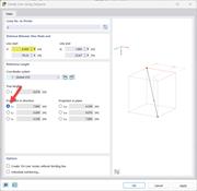 Dialog „Rozdělit linii pomocí vzdálenosti"