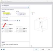 Dialog „Rozdělit linii pomocí vzdálenosti"