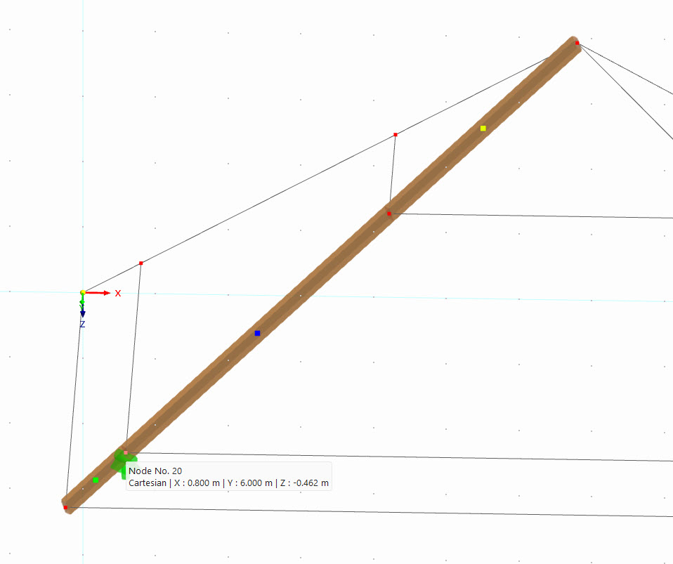 Assign bearing to node on ring crown